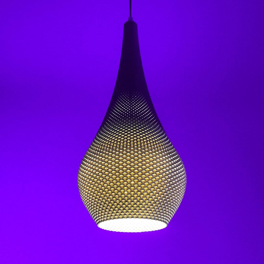 TIARA | 3D Printed Tiered Pendant Light, Geometric Boho Hanging Lamp Shade, Bedroom Ceiling Light