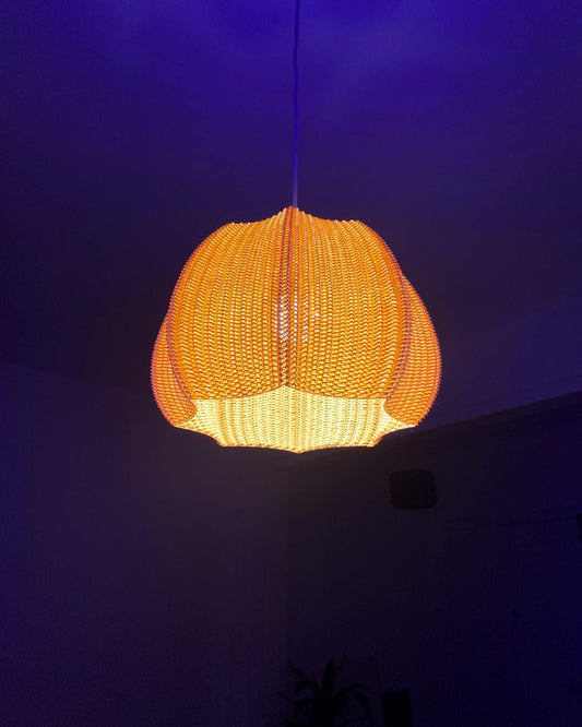 MARISA | Pendant Light, Modern Sculptural Lampshade, 3D Printed Organic Ceiling Art Fixture