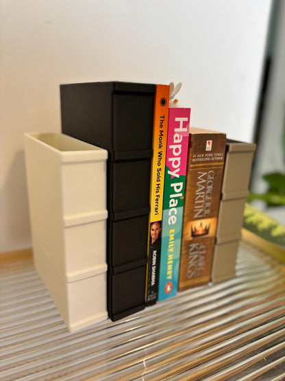 NOVEL | 3D Printed Book Shaped Bookend Planter, Succulent Pot, Book Lover Plant Gift