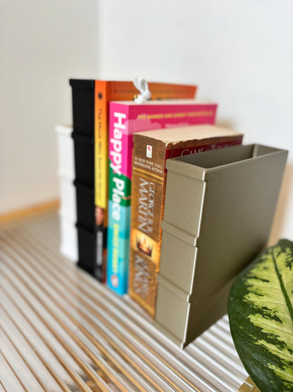 NOVEL | 3D Printed Book Shaped Bookend Planter, Succulent Pot, Book Lover Plant Gift