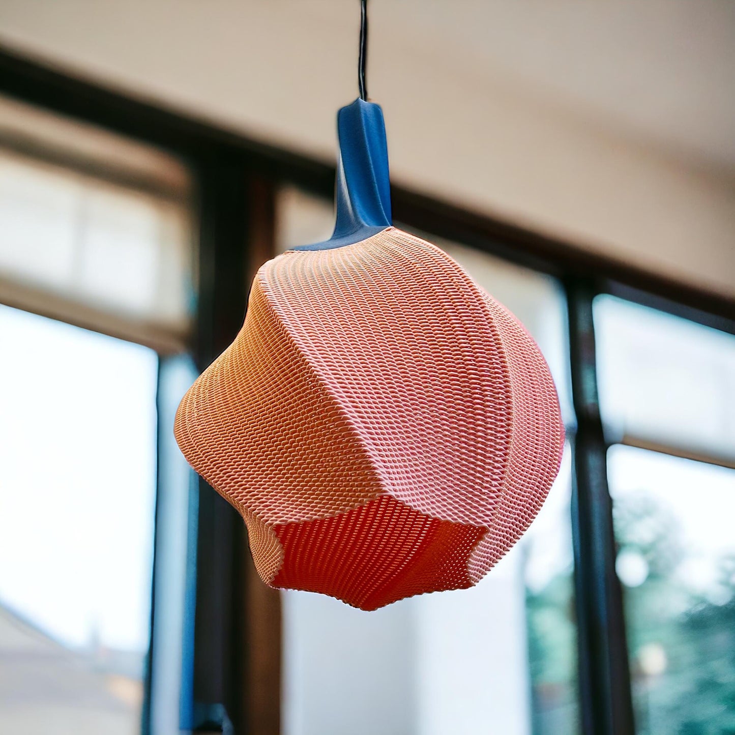 HELIX | Boho Modern Pendant Light - Custom Hanging Lampshade, Choice of Size and Color