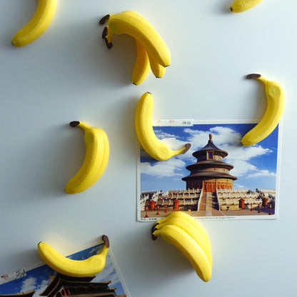 PEELZ | 3D Printed Banana Fridge Magnets, Novelty Magnet Set of 9 or 18, Funny Kitchen Gift
