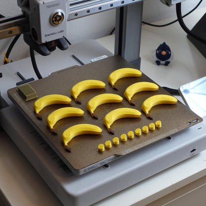 PEELZ | 3D Printed Banana Fridge Magnets, Novelty Magnet Set of 9 or 18, Funny Kitchen Gift