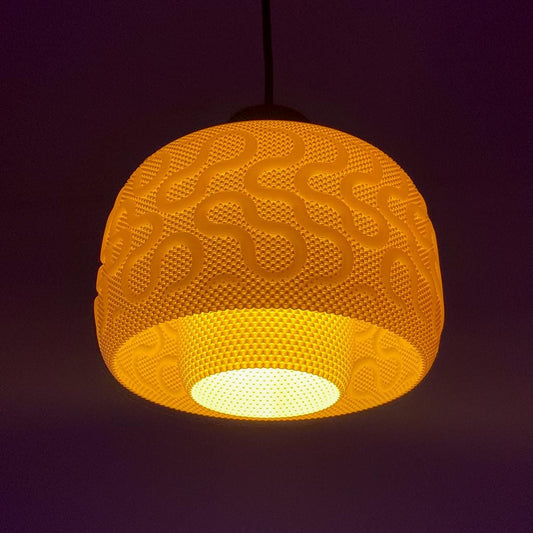 SEAMLESS | Mid Century Modern Chandelier - Custom Bohemian Hanging Lampshade, Choice of Size and Colors