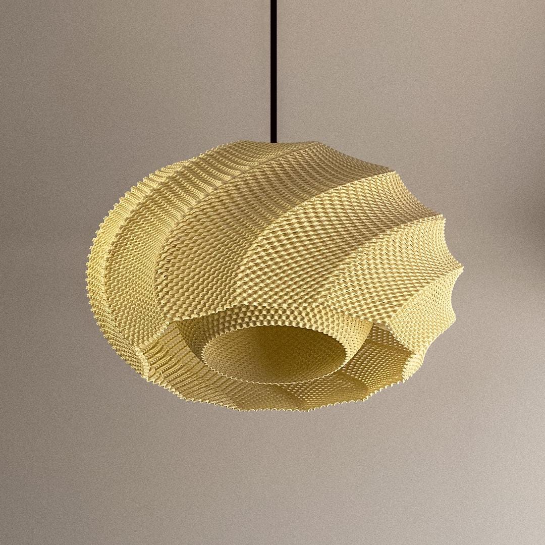 OFELIA | Modern Pendant Light - Custom Boho Chandelier Lampshade, Choice of Size and Colors