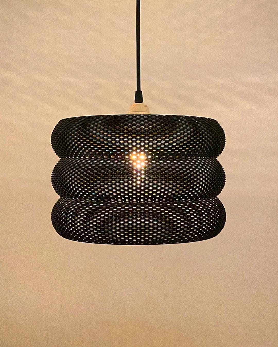 MARA | Modern Boho Pendant Light - Custom Statement Chandelier Lampshade, Choice of Size and Color
