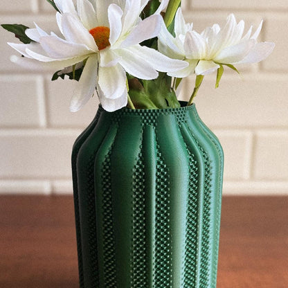 PIPERO | 3D Printed Modern Flower Vase, Boho Vase for Dried Flowers, Housewarming Gift