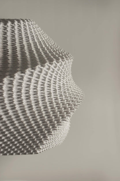 SOFIA | 3D Printed Geometric Pendant Light, Modern Boho Hanging Lamp Shade, Ceiling Light