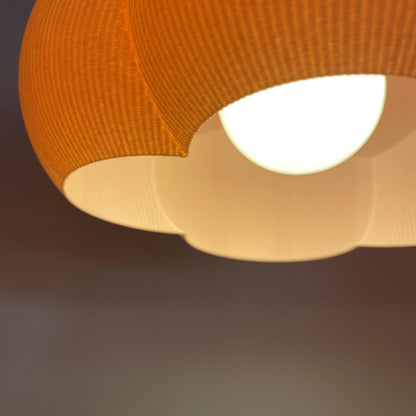 NIMBUS | 3D Printed Cloud Pendant Light, Wavy Boho Hanging Lamp Shade, Ceiling Light