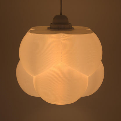 NIMBUS | 3D Printed Cloud Pendant Light, Wavy Boho Hanging Lamp Shade, Ceiling Light
