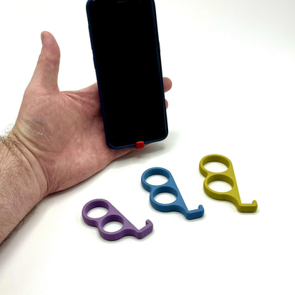6FINGER | 3D Printed Phone Grip Finger Ring Hook, One-Handed Texting Ring, Phone Holder Gift