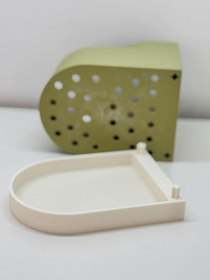SUCDUO | 3D Printed Double Bookend Planter, Succulent Herb Desk Organizer, Plant Lover Gift