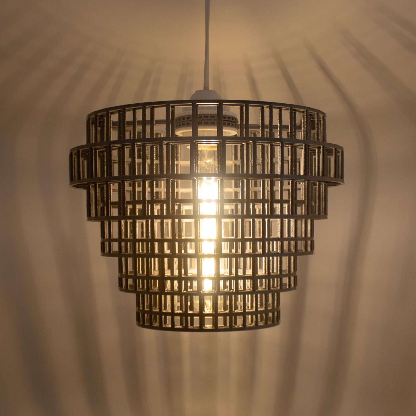 FOUNDRY | Modernist Pendant Light - Custom Statement Chandelier Lampshade, Choice of Size and Colors