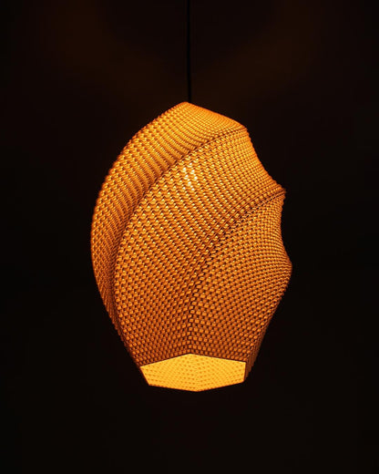 JOSEFINA | 3D Printed Spiral Chandelier, Vintage Boho Pendant Light Shade, Ceiling Light