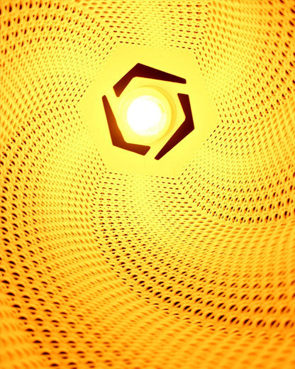 JOSEFINA | 3D Printed Spiral Chandelier, Vintage Boho Pendant Light Shade, Ceiling Light
