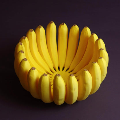 TROPIC | 3D Printed Banana Bowl Fruit Basket, Pop Art Kitchen Decor, Housewarming Gift