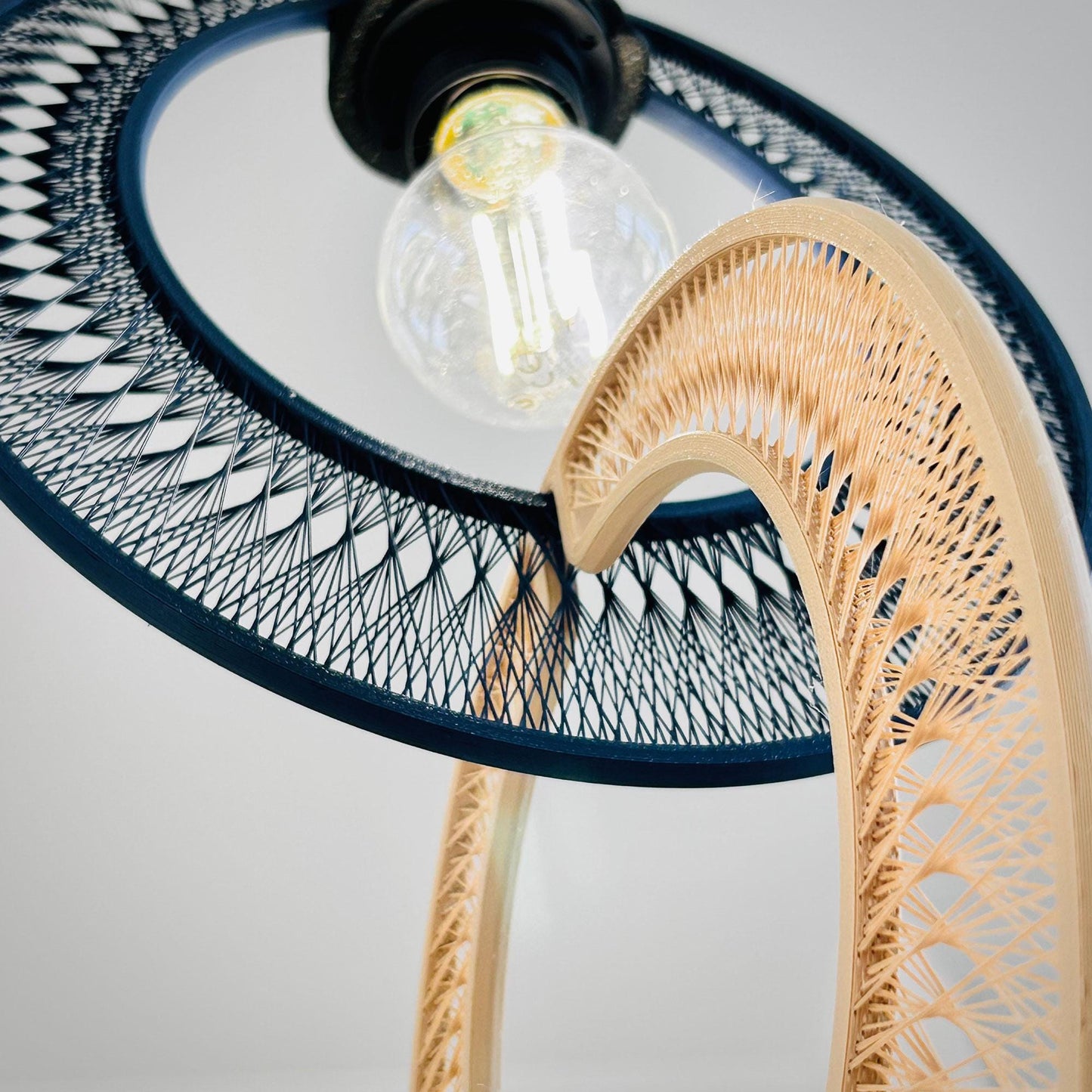 ORB | Vintage Style Lamp Shade - Custom Modern Boho Pendant Light, Choice of Color