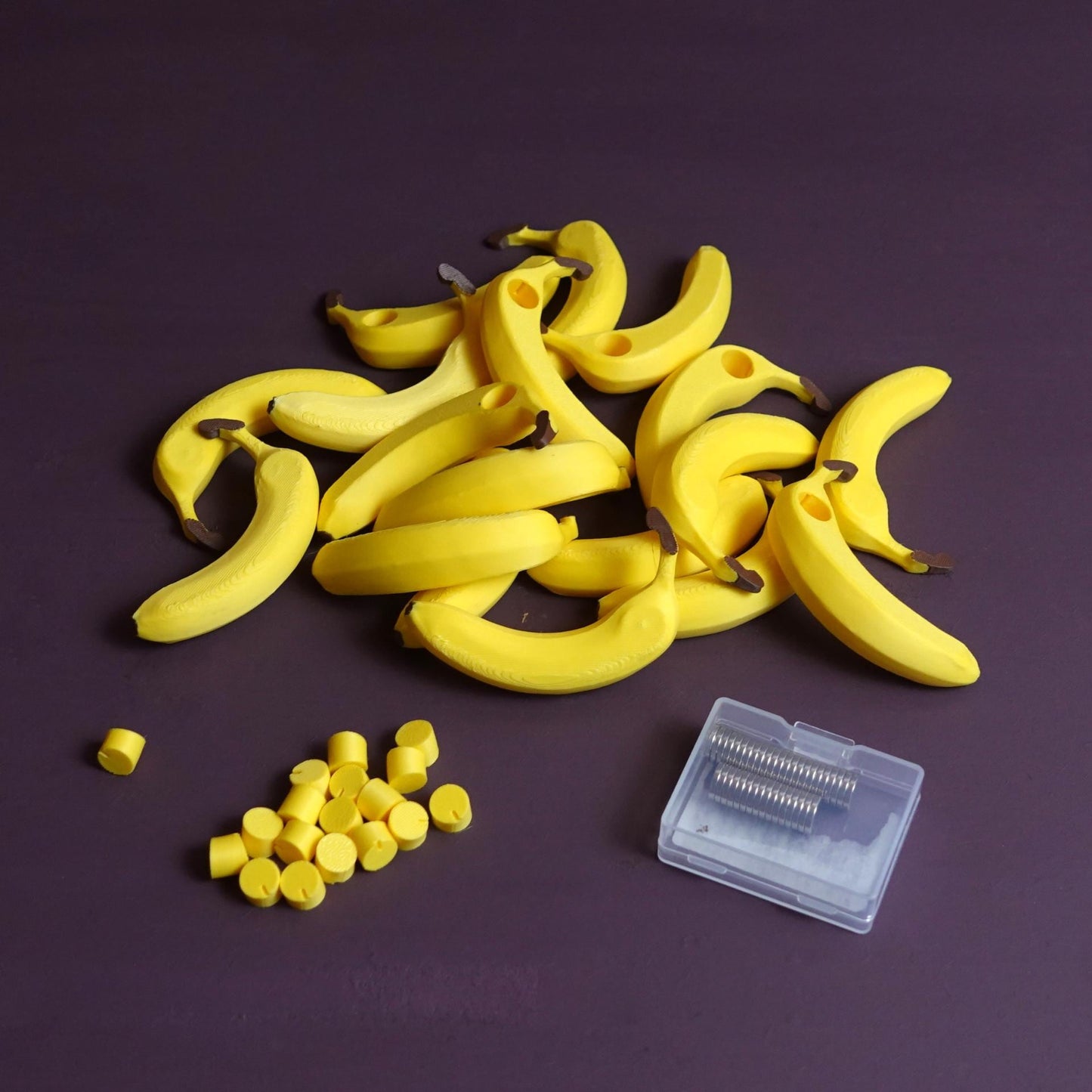 PEELZ | Banana Magnets, Personalized Fridge Magnet, Choose Half Bunch or Full Bunch