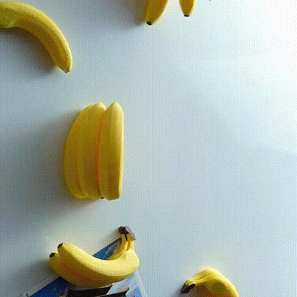PEELZ | 3D Printed Banana Fridge Magnets, Novelty Magnet Set of 9 or 18, Funny Kitchen Gift