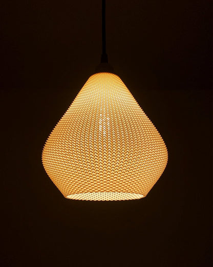 AERO | 3D Printed Pendant Light Shade, Mid Century Modern Boho Hanging Lamp, Ceiling Light