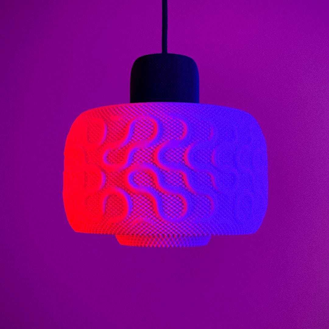 SEAMLESS | Mid Century Modern Chandelier - Custom Bohemian Hanging Lampshade, Choice of Size and Colors