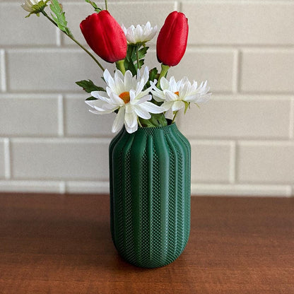 PIPERO | 3D Printed Modern Flower Vase, Boho Vase for Dried Flowers, Housewarming Gift