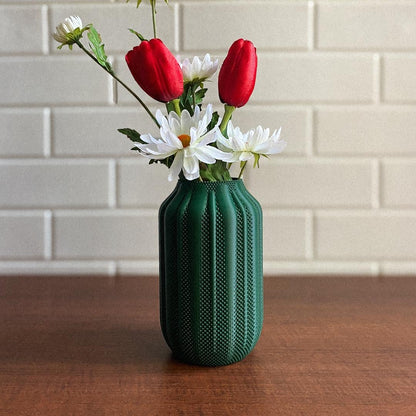 PIPERO | 3D Printed Modern Flower Vase, Boho Vase for Dried Flowers, Housewarming Gift