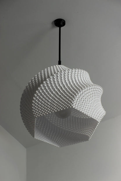 SOFIA | 3D Printed Geometric Pendant Light, Modern Boho Hanging Lamp Shade, Ceiling Light