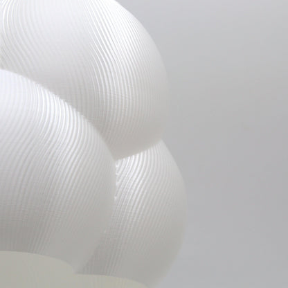 NIMBUS | 3D Printed Cloud Pendant Light, Wavy Boho Hanging Lamp Shade, Ceiling Light