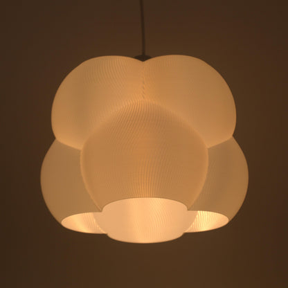 NIMBUS | 3D Printed Cloud Pendant Light, Wavy Boho Hanging Lamp Shade, Ceiling Light