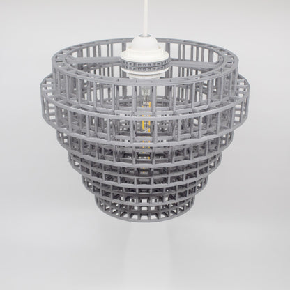 FOUNDRY | 3D Printed Industrial Pendant Light, Modern Hanging Lamp Shade, Kitchen Ceiling Light