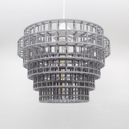 FOUNDRY | 3D Printed Industrial Pendant Light, Modern Hanging Lamp Shade, Kitchen Ceiling Light