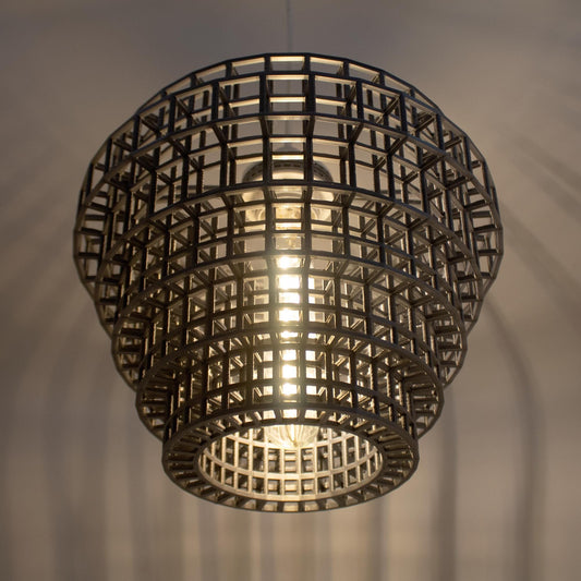 FOUNDRY | Modernist Pendant Light - Custom Statement Chandelier Lampshade, Choice of Size and Colors