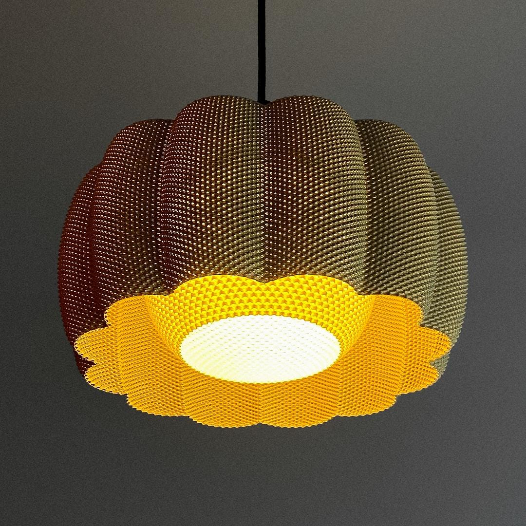 ARA | Modern Boho Pendant Light - Statement Chandelier Lampshade, Choice of Size and Colors