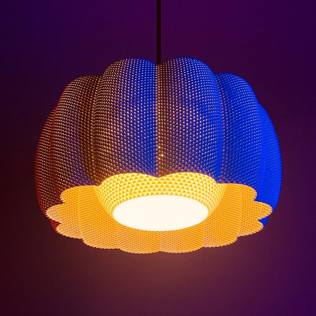 ARA | Modern Boho Pendant Light - Statement Chandelier Lampshade, Choice of Size and Colors