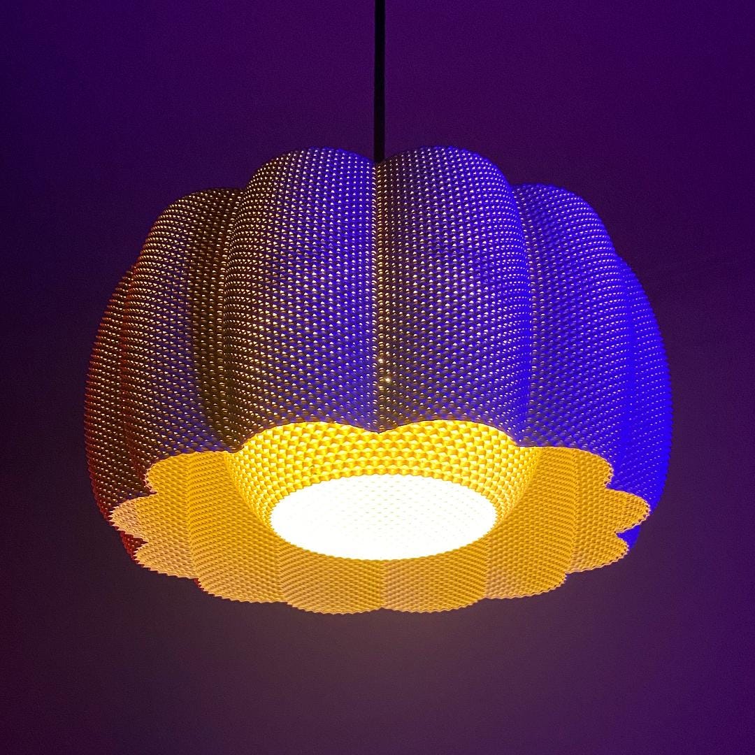 ARA | Modern Boho Pendant Light - Statement Chandelier Lampshade, Choice of Size and Colors