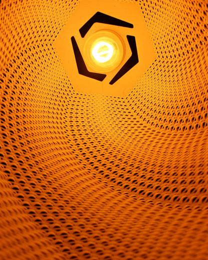 JOSEFINA | 3D Printed Spiral Chandelier, Vintage Boho Pendant Light Shade, Ceiling Light