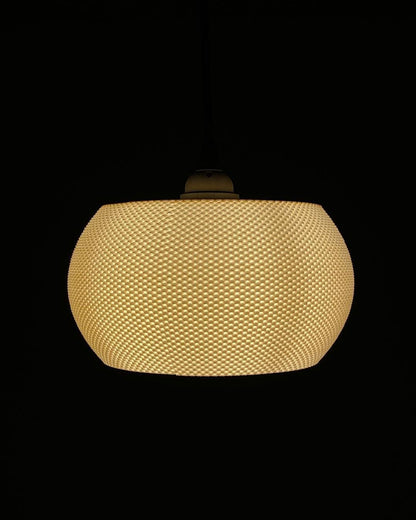VALO | 3D Printed Mid Century Pendant Light, Boho Hanging Lamp Shade, Bedroom Ceiling Light