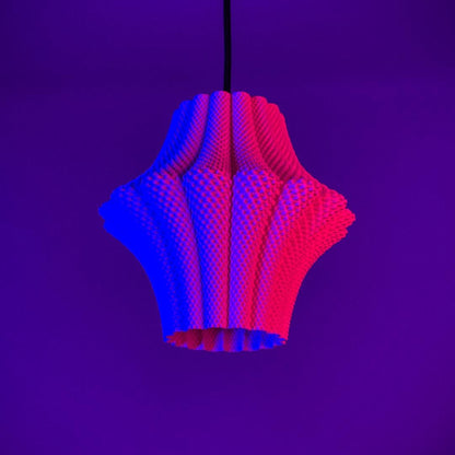 LARISA | 3D Printed Lantern Pendant Light, Teardrop Boho Hanging Lamp Shade, Ceiling Light