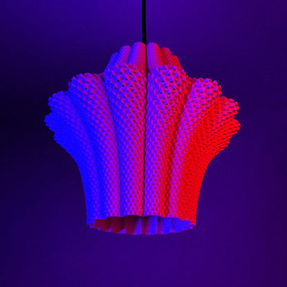 LARISA | 3D Printed Lantern Pendant Light, Teardrop Boho Hanging Lamp Shade, Ceiling Light