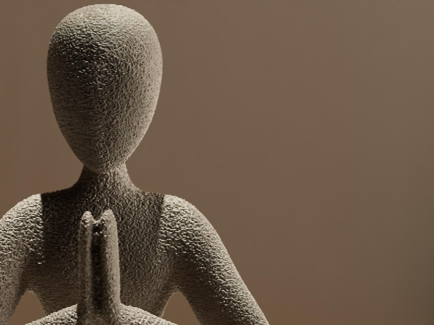 PRAY | Prayer Sculpture - Custom Minimalist Contemplation Figurine, Choice of Size and Colors