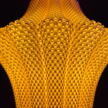 LARISA | 3D Printed Lantern Pendant Light, Teardrop Boho Hanging Lamp Shade, Ceiling Light
