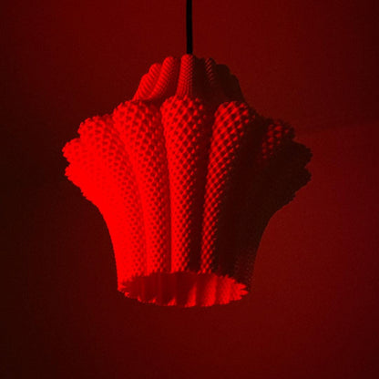 LARISA | 3D Printed Lantern Pendant Light, Teardrop Boho Hanging Lamp Shade, Ceiling Light