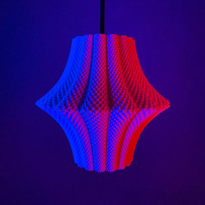 LARISA | 3D Printed Lantern Pendant Light, Teardrop Boho Hanging Lamp Shade, Ceiling Light