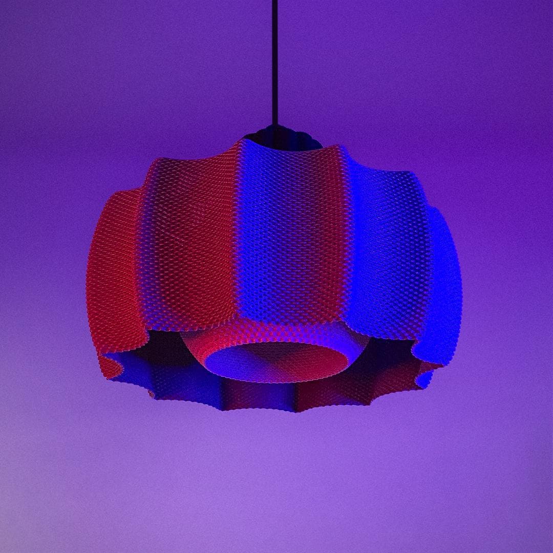 KARA | 3D Printed Diffuser Pendant Light, Soft Glow Boho Hanging Lamp Shade, Ceiling Light
