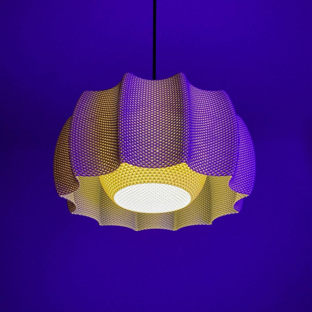 KARA | 3D Printed Diffuser Pendant Light, Soft Glow Boho Hanging Lamp Shade, Ceiling Light