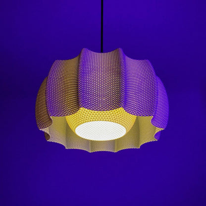 KARA | 3D Printed Diffuser Pendant Light, Soft Glow Boho Hanging Lamp Shade, Ceiling Light