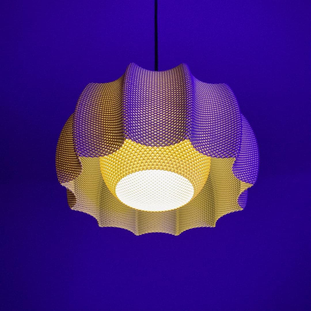 KARA | 3D Printed Diffuser Pendant Light, Soft Glow Boho Hanging Lamp Shade, Ceiling Light