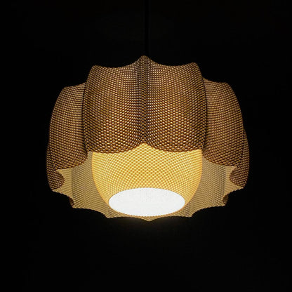 KARA | 3D Printed Diffuser Pendant Light, Soft Glow Boho Hanging Lamp Shade, Ceiling Light