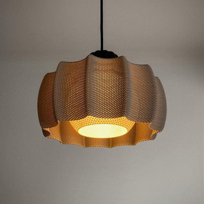 KARA | 3D Printed Diffuser Pendant Light, Soft Glow Boho Hanging Lamp Shade, Ceiling Light